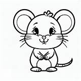 Adorable Mouse coloring Page  Download Print Or Color Online For Free sketch template