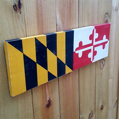 Maryland Flag Maryland State Flag Wall Art Maryland Wall - Etsy