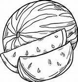 Watermelons coloring Pages  Free Coloring sketch template