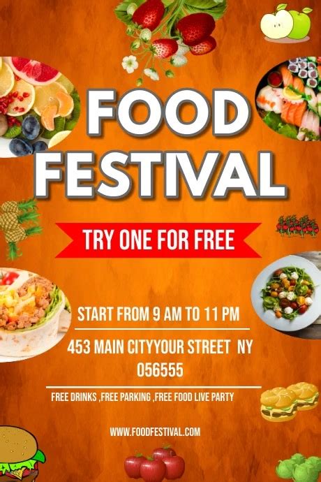 Copy of Food Festival Poster Template | PosterMyWall