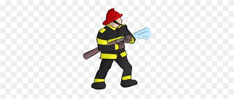 Firefighter Clipart Happy - Fireman Axe Clipart - FlyClipart