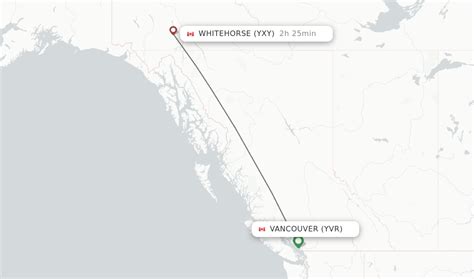 Direct (non-stop) flights from Vancouver to Whitehorse - schedules ...