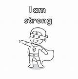 Be Strong And Courageous Sunday School Crafts Sketch Coloring Page sketch template