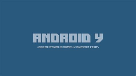 Android y Font Family : Download Free for Desktop & Webfont