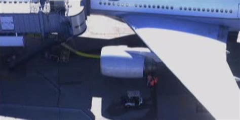 United Airlines flight delayed after fuel truck crashes into plane at ...