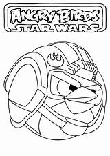 Angry Birds Star Wars X Wing Fighter Pilot Printable Coloring Page sketch template