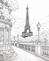 Premium Photo  Paris Coloring Pages DIY How To Recolor Your Drawings sketch template