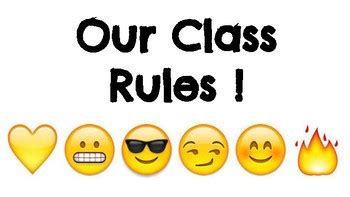 Emoji Classroom Rules by Scrumptious in Second Grade | TpT