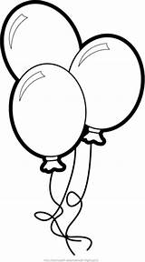 Balloon Outline Coloring Page Pages sketch template