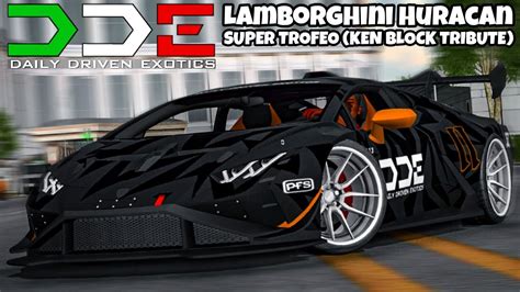 DDE Lamborghini Huracan Super Trofeo (Ken Block Tribute) | Car Parking Multiplayer - YouTube