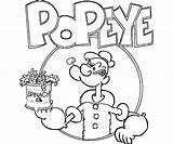 Popeye Coloring Pages Power Drawing Sailor Man Para Printable Colorear  sketch template