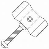 Thors Hammer coloring Page  ColouringPages sketch template