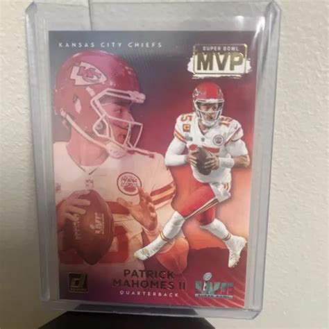 2023 DONRUSS PATRICK Mahomes Super Bowl MVP Kansas City Chiefs SP EUR 20,62 - PicClick FR