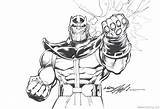 Avengers Infinity War Coloring Pages Thanos By Neal Adams  Free sketch template