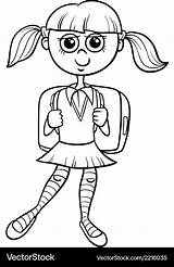 School Girl Coloring Pages sketch template