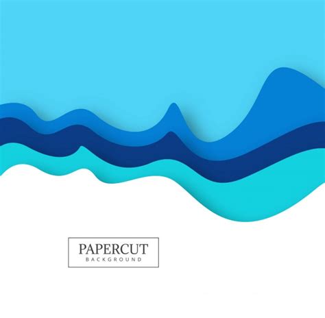 Free Vector | Abstract colorful papercut creative wave design vector