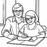 Social Worker With Family Coloring Page  Pagescom sketch template