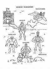 Masters Of The Universe Coloring Activity Book 1985 PDF  Etsy sketch template
