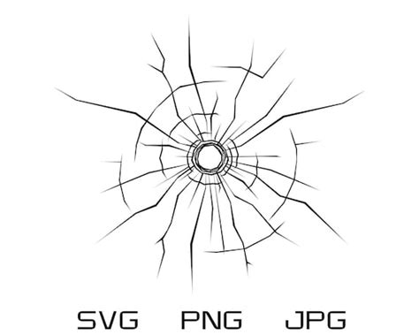 Glass Shatter Effect SVG PNG JPG Commercial Use Allowed - Etsy