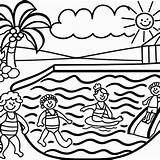 13 Swimming Pool Coloring Pages  Free For Kids sketch template