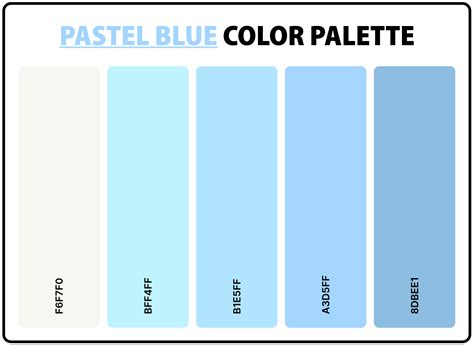 Pastel Blue Color Palette Inspiration With Hex Codes - vrogue.co