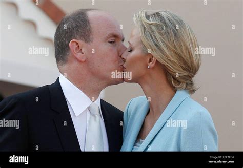 Prince Albert II of Monaco and his wife Princess Charlene of Monaco ...