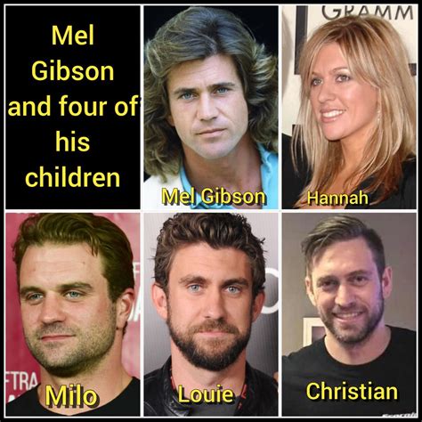 Mel Gibson and four of his children | Mel gibson, Famous child actors, Celebrity families