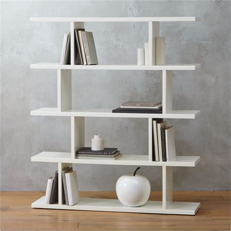 3.14 modern white bookcase + Reviews | CB2