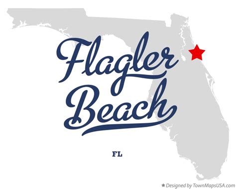 Map of Flagler Beach, FL, Florida