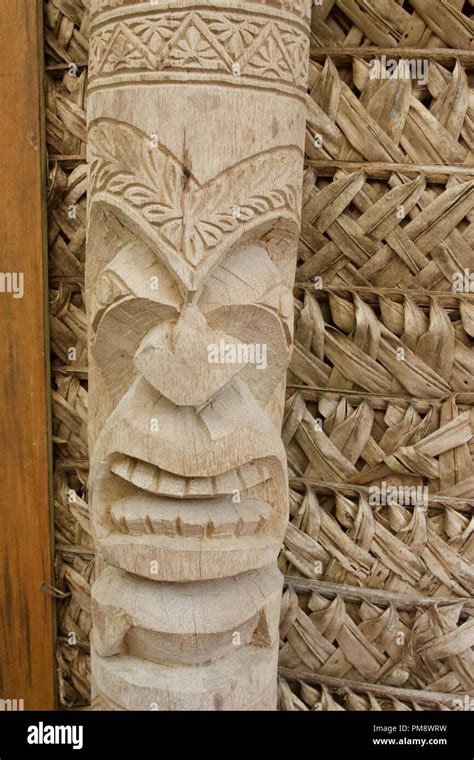 Traditional Tongan wood carving Tiki sculpture Stock Photo - Alamy
