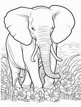 Free Elephant Coloring Pages Unleash Your Creativity With Majestic  sketch template