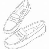 Loafers Template Printable Flash Card Coloring Shoes Shoe Choose Board  sketch template