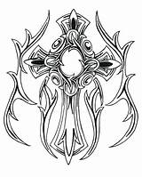 Cross With Wings Coloring Pages At GetDrawings  Free Download sketch template