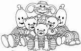 Bananas In Pajamas Coloring sketch template