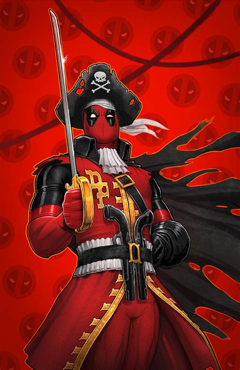 ArtStation - Pirate Deadpool | Marvel Legends Box Art