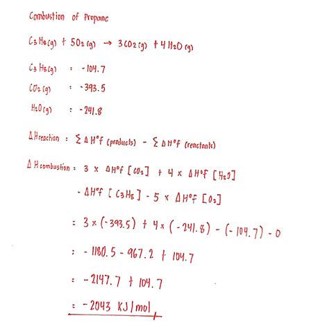 [Solved] The combustion of propane, C3H8, occurs via the reaction.... | Course Hero