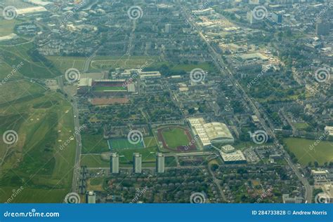 Football Stadium Aerial View Stock Photo - Image of large, view: 284733828