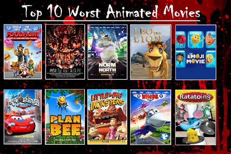 My Top 10 Worst Animated Movies by SmokeyKhalifa on DeviantArt