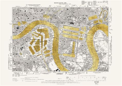 Isle of Dogs Vintage Map — Catford Creative | Vintage map, Isle of dogs, City prints