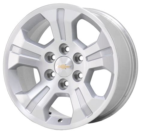 CHEVROLET SILVERADO 1500 2014 - 2019 MACHINED SILVER Factory OEM Wheel ...