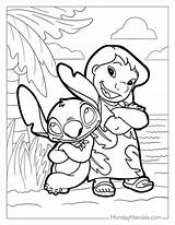 Lilo And Stitch Color Pages sketch template