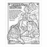 Daniel In The Lions Den Coloring Page  Printable sketch template
