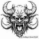 Demon Coloring Pages  Free & Printable sketch template