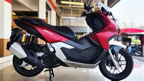 All New 2022 Honda ADV 160 MAT DAHLIA RED METALLIC - YouTube