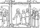 Jesus Heals Coloring Page At GetColoringscom  Free Printable sketch template
