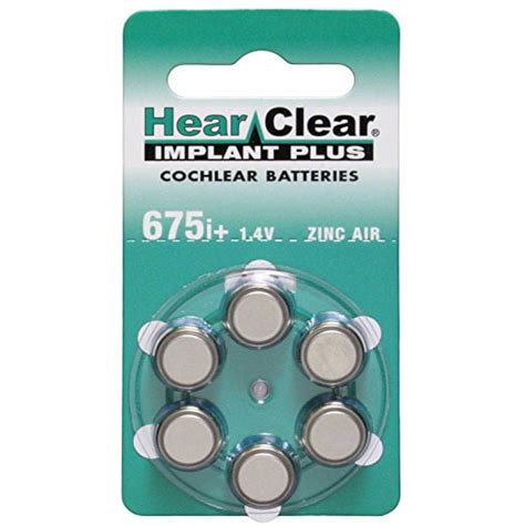 60 hearclear hearing aid batteries size: 675p cochlear - Walmart.com - Walmart.com