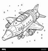 Space Shuttle Coloring Pages sketch template