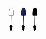 Premium Vector  Mascara Brush Makeup Cosmetics Doodle Linear Cartoon sketch template