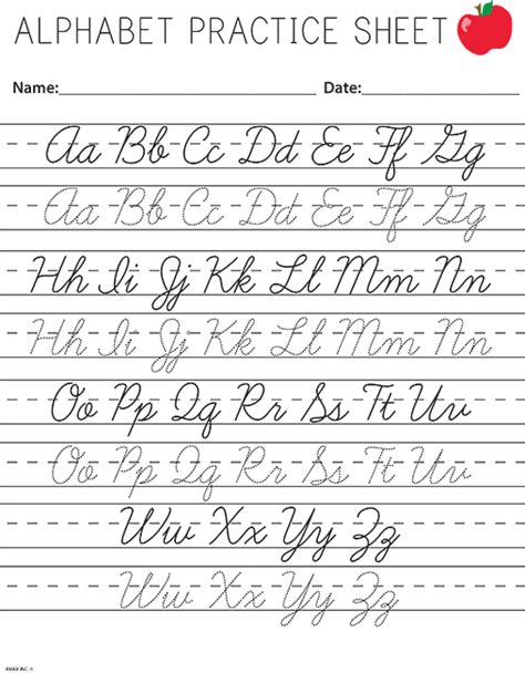 Cursive Writing Worksheets Printable Capital Letters #4 | Little ...