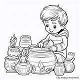 Pottery Coloring Pages  Free & Printable sketch template
